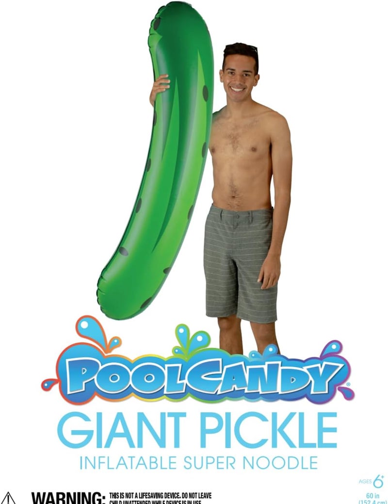 Poolcandy Giant Inflatable Pickle Pool Noodle - Image 3